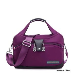High Quality Large Capacity Waterproof Anti-theft Fashion Ladies Bag (Purpal)
