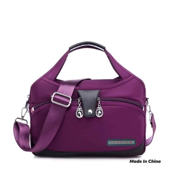 High Quality Large Capacity Waterproof Anti-theft Fashion Ladies Bag (Purpal)