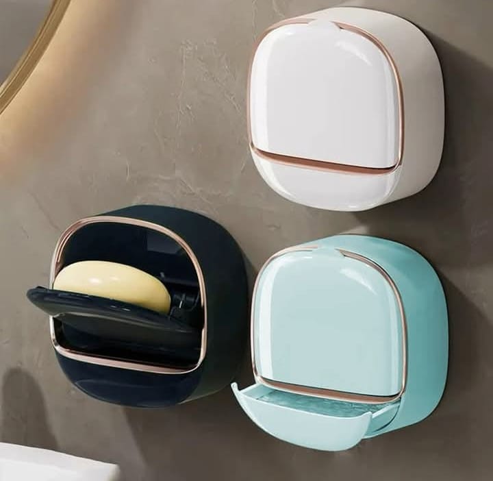 Soap Holder Set with Adhesive Hook-3 Pcs - Image 4