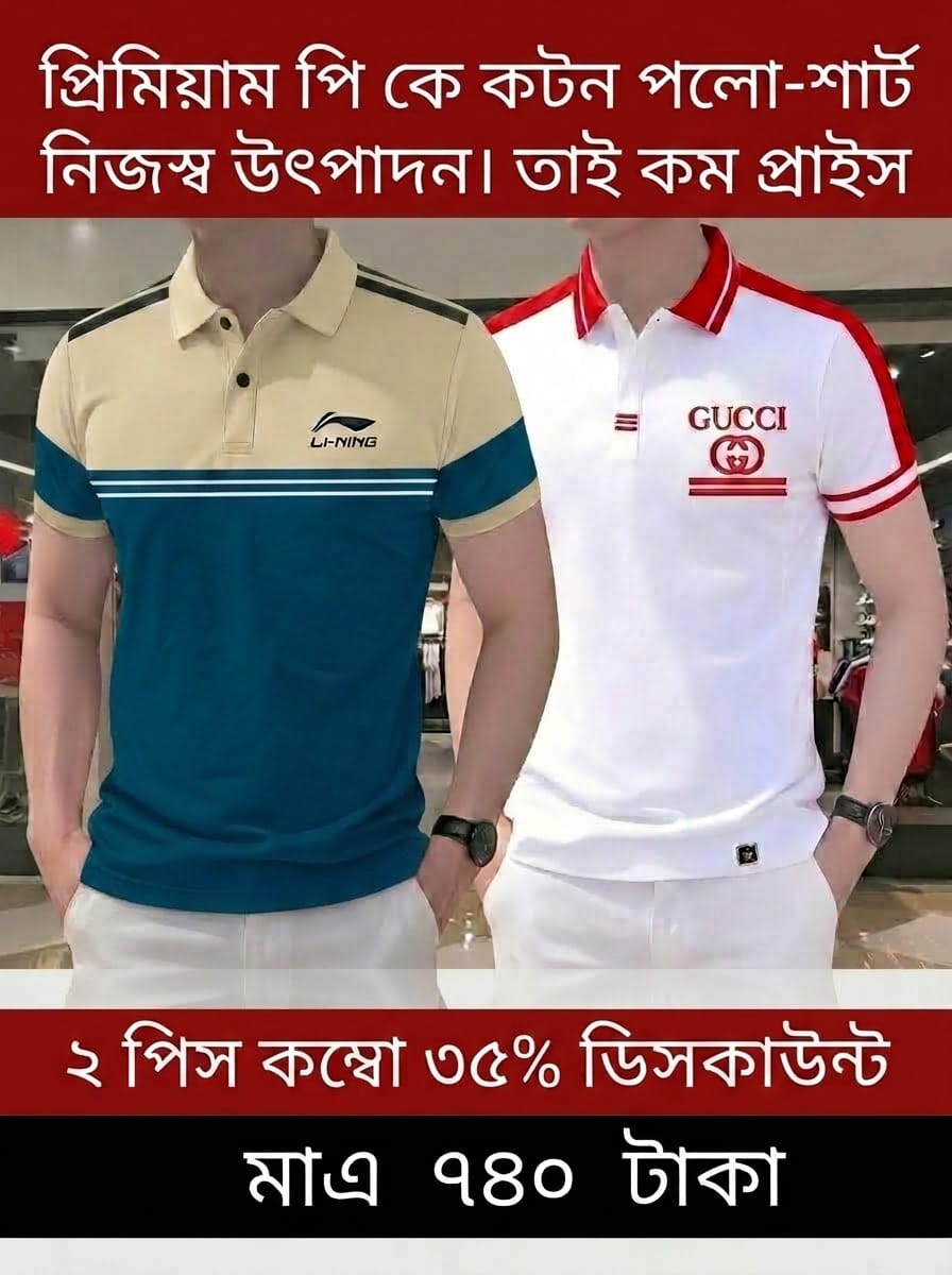 New Premium Pk Cotton Polo Shirt (Combo - Image 3